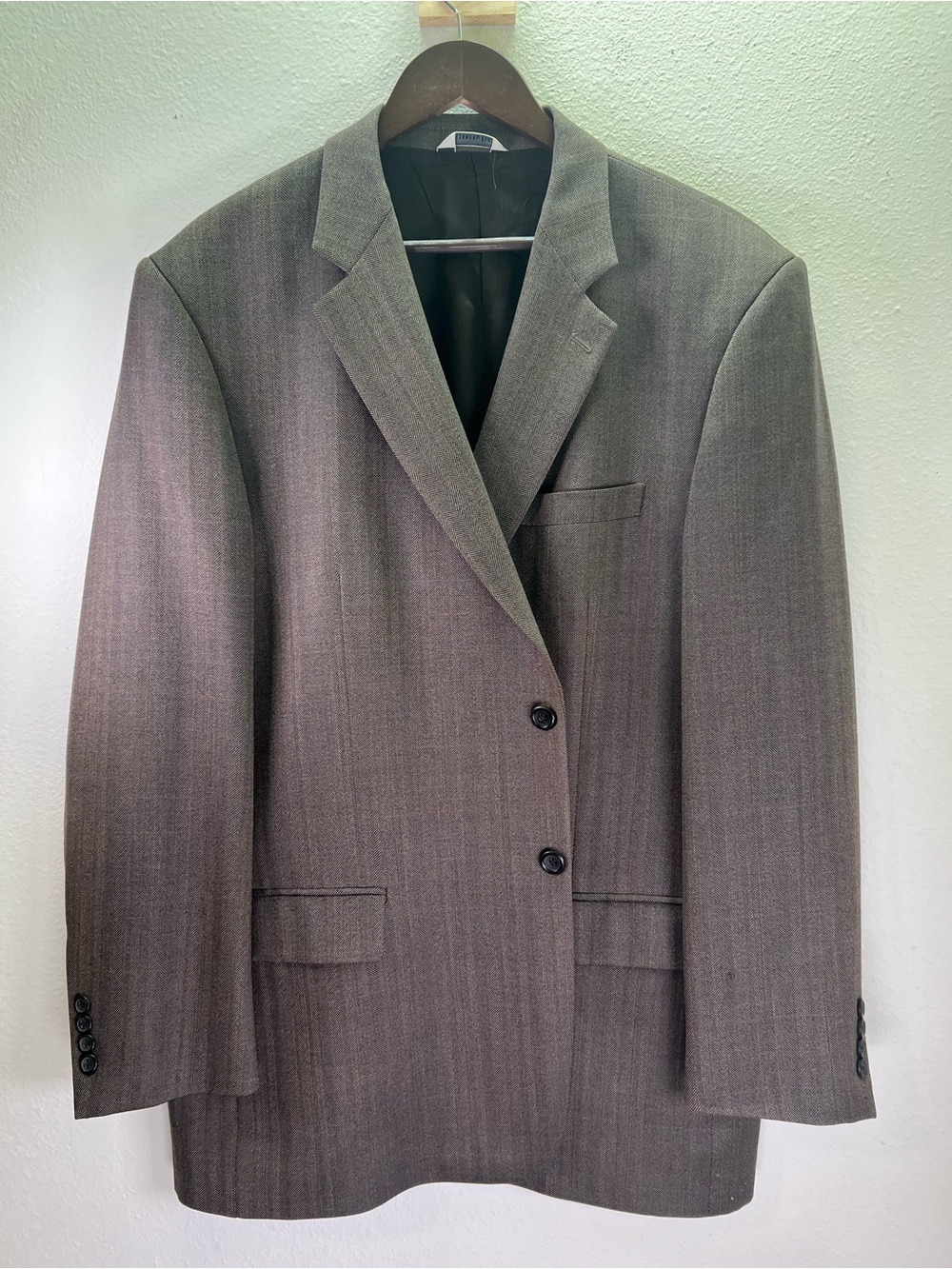 Joseph & Feiss Men's Brown-Gray Two-Button Sport Coat